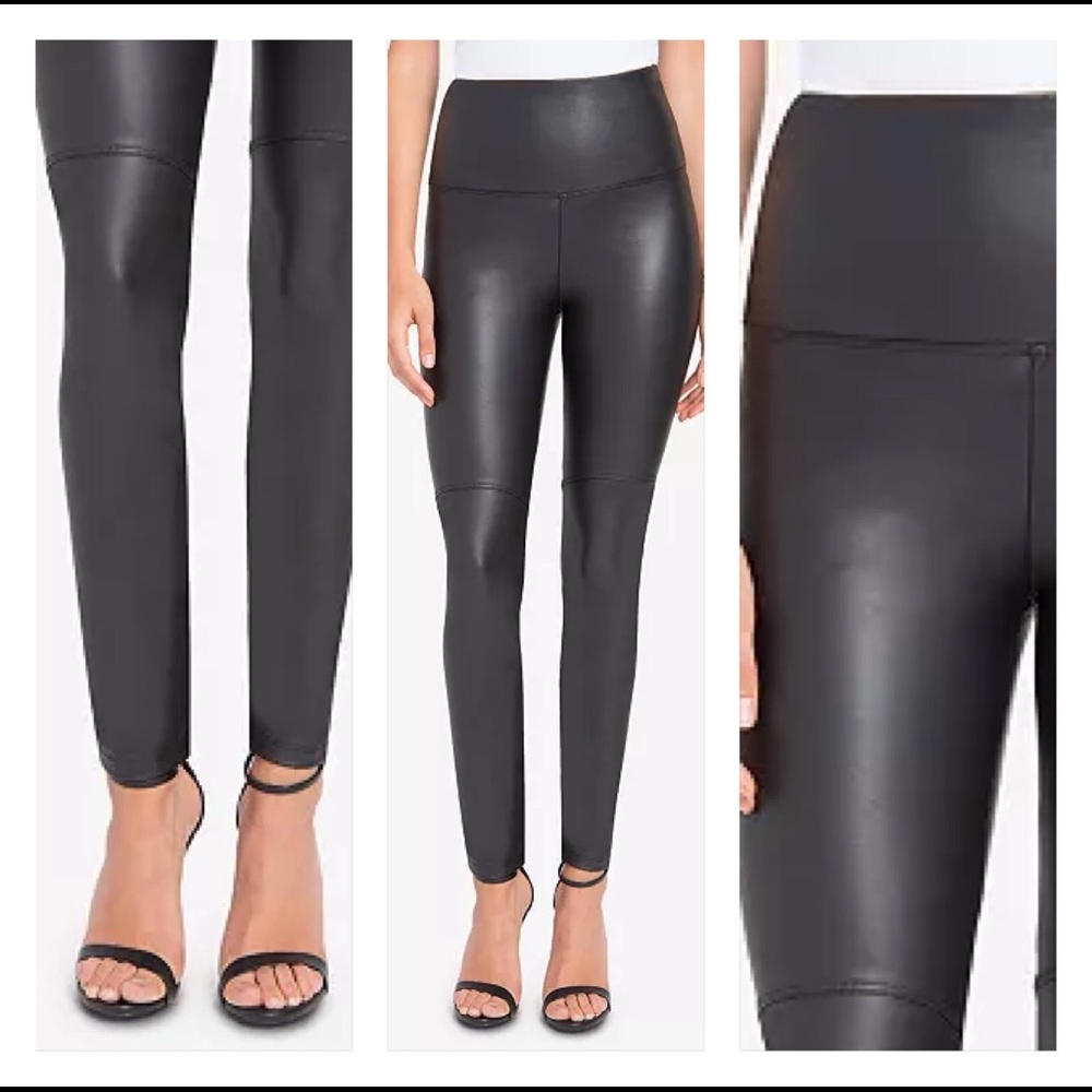 Faux leather leggings